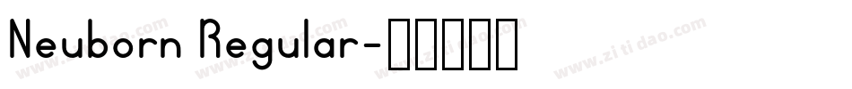 Neuborn Regular字体转换